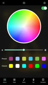 Phone-App 7 color wheel